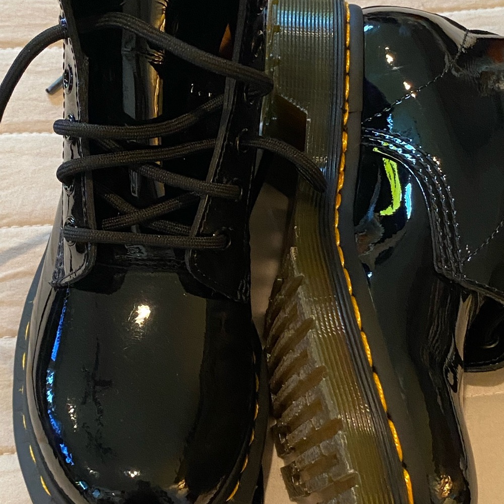 Black Patten Leather Doc Martens
